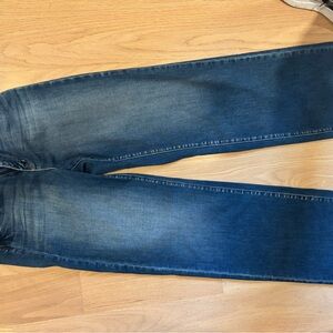 L'AGENCE Men's Deep Blue Straight Jeans